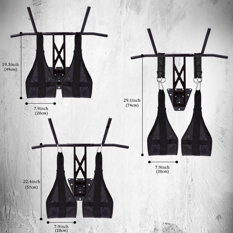 Hanging Ab Straps for Pull Up Bar,Premium Fitness Padded Arm Supports For Core Strength & Abdominal Training,Pull Up Straps,Ab Sling Straps, Workout Straps,For Bodyweight Exercises