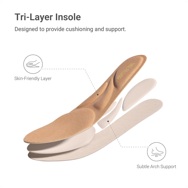 DREAM PAIRS Women's Loafers Orthopedic Work Dress Shoes 9 Nude