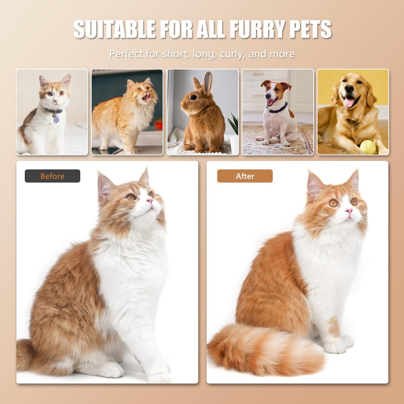 Cat Brush with Steam Steam Brush Cat 4 in 1 Multifunctional Cat Brush Cat Steam Brush for Massage, Grooming and Hair Removal Animal Hair Brush Steam Brush with Water Tank and Spray Cat Brush White - BeesActive Australia