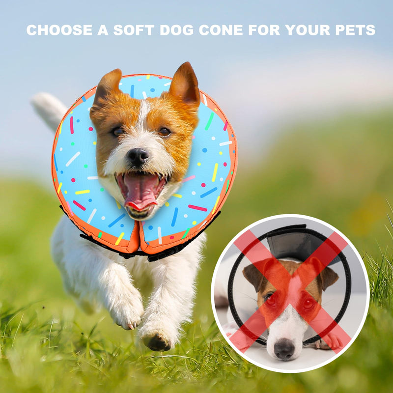 Inflatable dog neck collar with cone for dogs and cats, adjustable leak protection dog collar and comfortable cat collar for recovery after operations or wounds (M) M - BeesActive Australia