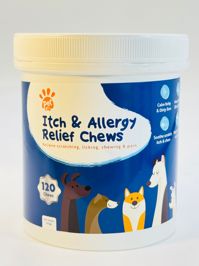 PetExx Itch & Allergy Relief Chews for Dogs (120 chews) 120 chews