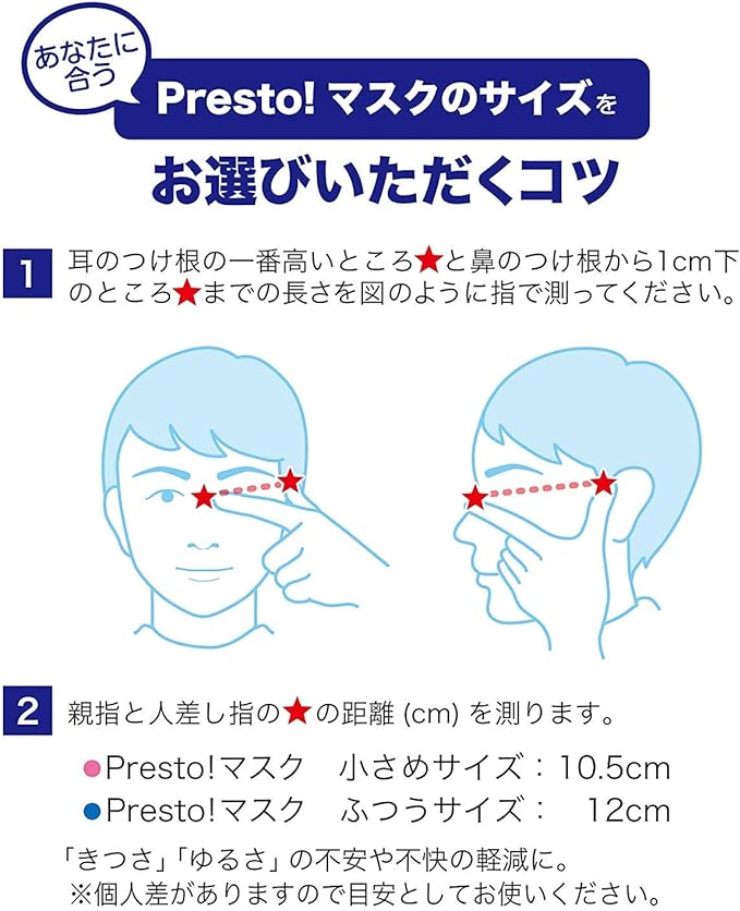 Presto! Mask, Small Size, Compatible with PM2.5, 200 Sheets (50 Sheets x 4 Pack) - BeesActive Australia