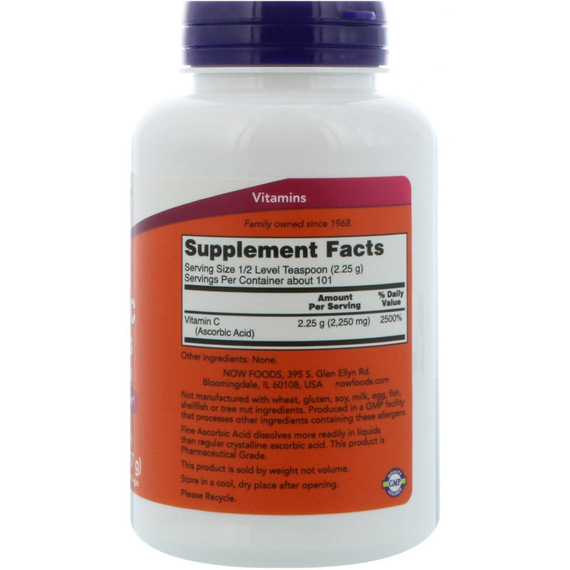 NOW Foods 2 Pack Vitamin C Crystals, 8 oz (227 g)