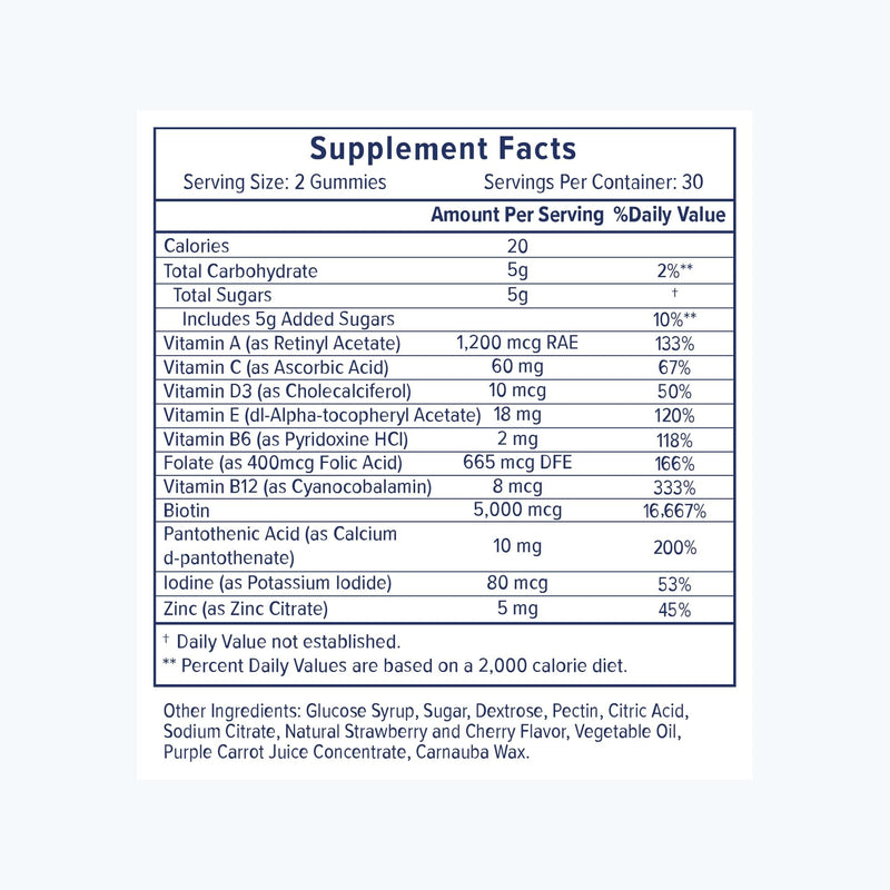 eSalon Biotin Hair Gummies, Multivitamin, Cherry Flavor, 60 Count, 30 Day Supply