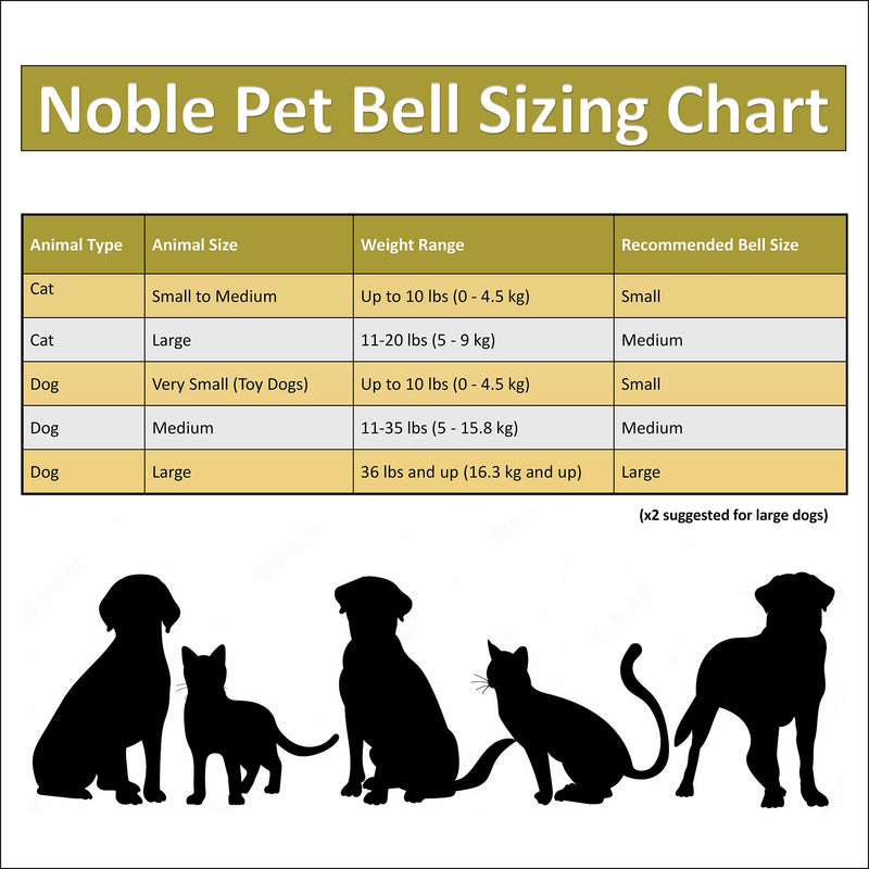Pair - Handmade in USA, Extra Loud Multifaceted Clacker, Collar Bell for Cats and Dogs, Premium Brass and Nickel Silver Medium Pair - BeesActive Australia