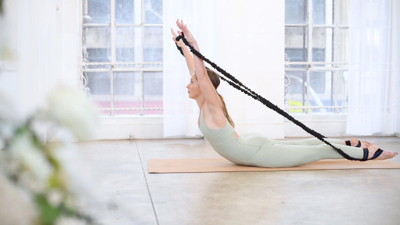 Konnections Fabric Covered Resistance Band Revolutionary Pilates Enhancement Tool for Strength, Flexibility and Precision Black - BeesActive Australia