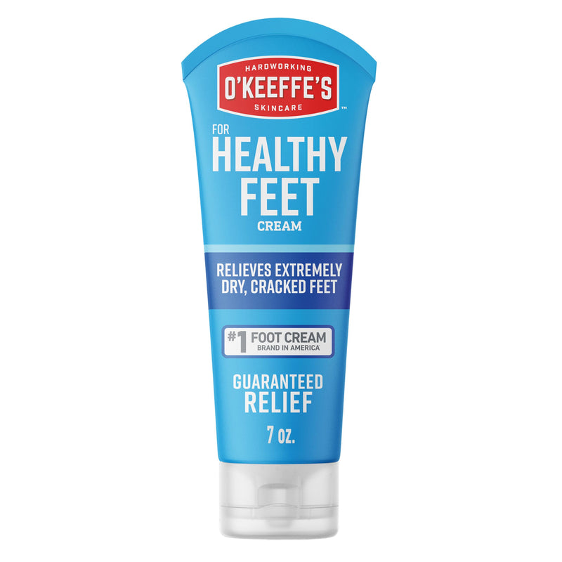 O'Keeffe's for Healthy Feet Foot Cream - 7 oz Tube (1 Pack) - Guaranteed Relief for Extremely Cracked, Dry Feet, Repairing Skincare, Instantly Boosts and Retains Moisture Levels 7 Ounce (Pack of 1) - BeesActive Australia