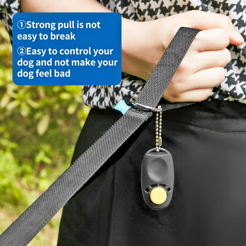 BAAPET 15 ft 20 ft 30 ft 50 ft 100 ft Long Dog Training Leash for Dog Training, Play, Camping, or Backyard Lead with Training Clickers for Small, Medium and Large Dogs or Cats (30 Feet, Black) 30 Feet - BeesActive Australia