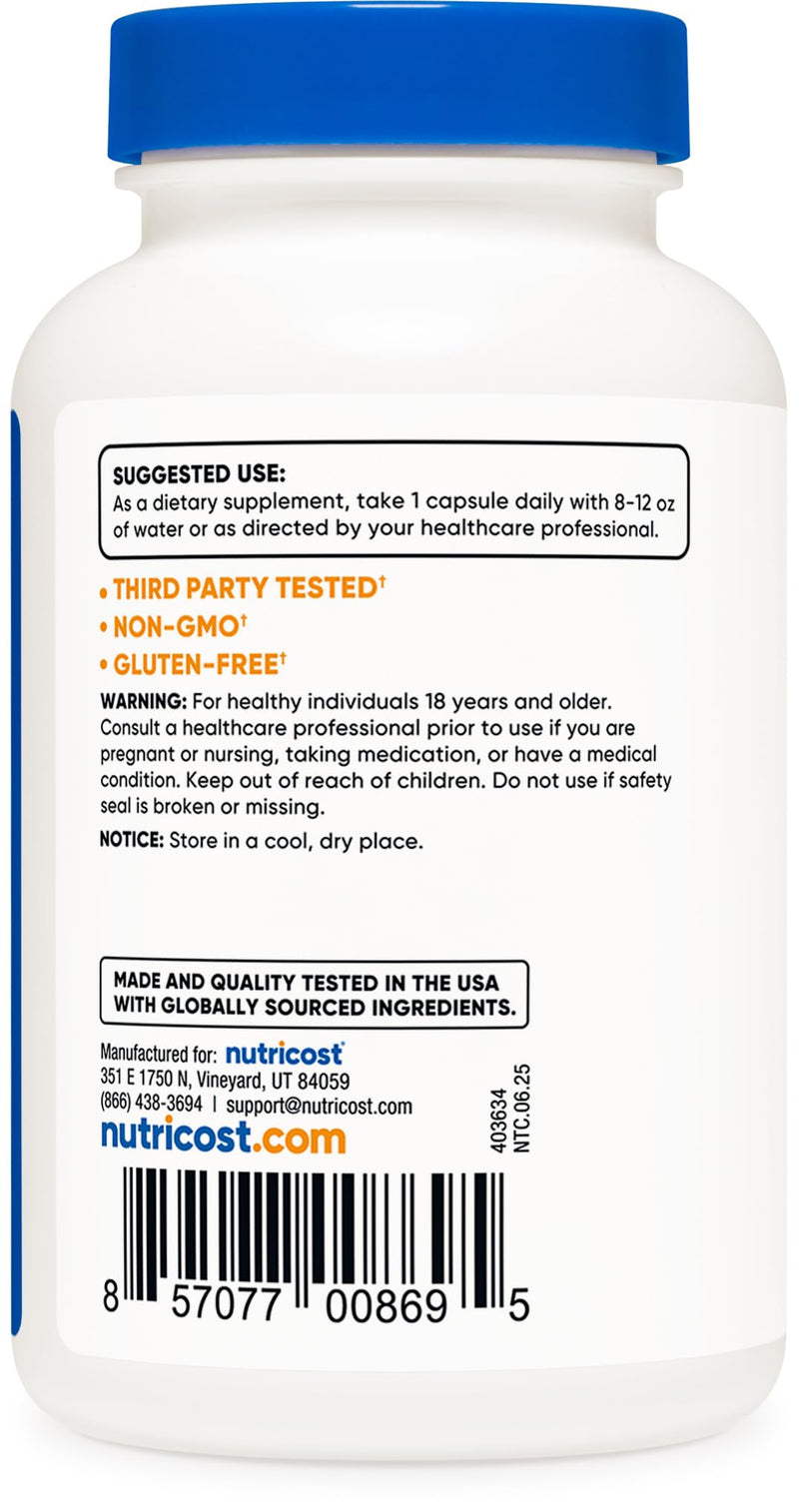 Nutricost Vitamin K2 (MK4) 240 Capsules (100mcg) - Gluten Free and Non-GMO (Pack of 3) 240 Count (Pack of 3)
