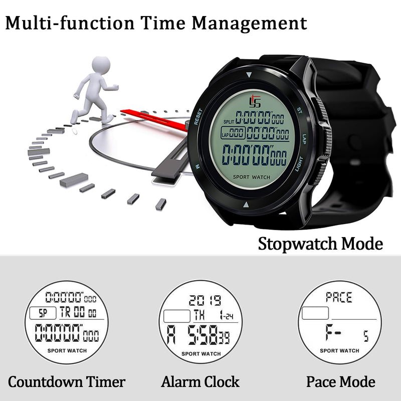 FCXJTU Professional Soccer Referee Watch with Tournament Mode Game Timer, 100-Lap Silent Stopwatch, 3-Line Backlit Display, On/Off Switch, Countdown/Alarm/Calendar for Football Officials, Coaches - BeesActive Australia