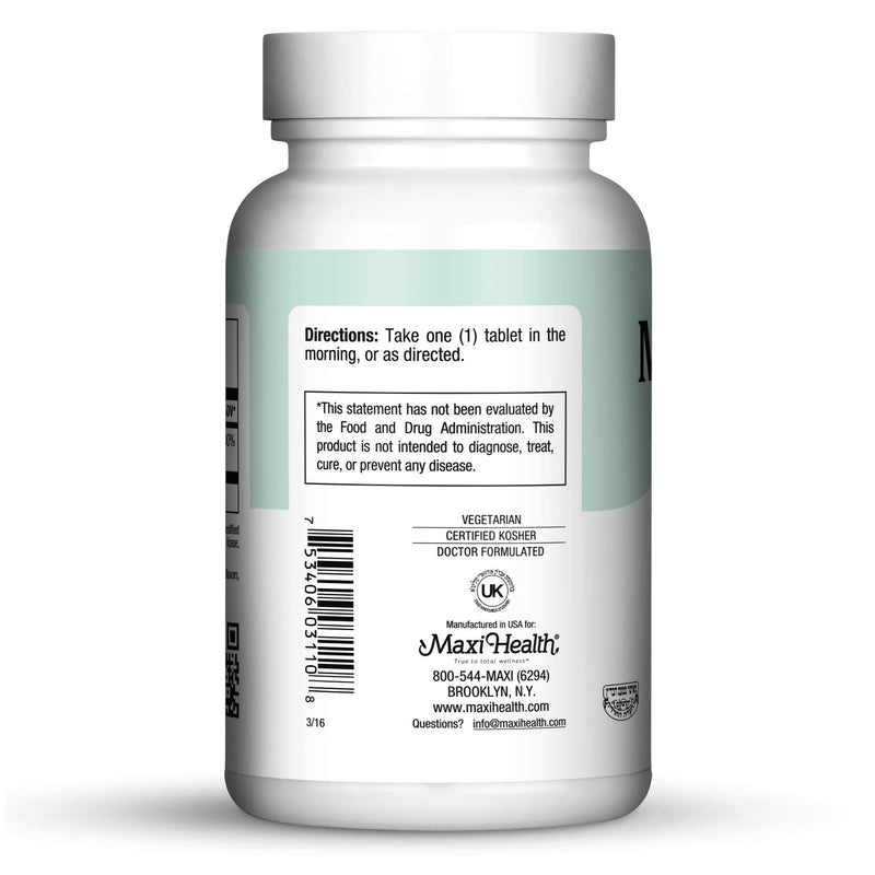 Maxi Health Vitamin B6 Supplement – B6 Vitamins for Women & Men – Nervous System & Cardiovascular Wellness Support – Kosher, Vegan Pyridoxine HCl Tablets – 100 Count, Pack of 2 100 Count (Pack of 2)