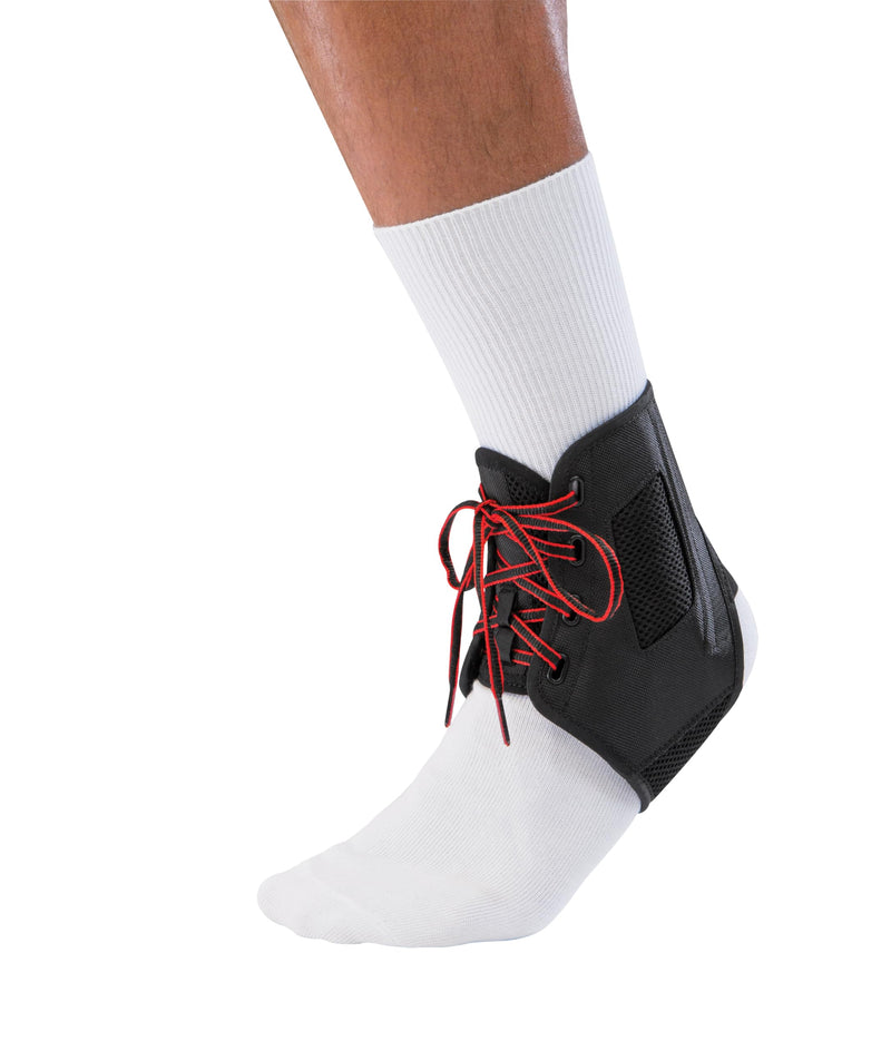 MUELLER Sports Medicine AFT3 Ankle Brace, Ankle Pain Relief Support for Men and Women, Ideal for Sprains, Strains, Arthritis, Black Medium (Pack of 1)