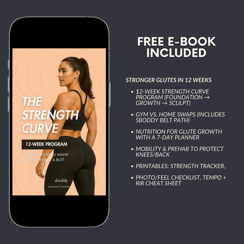 Hip Thrust Belt with Dual-Strap Design – Booty Builder for Heavy Dumbbells, Kettlebells & Plates Up to 400 lbs – Comfortable Glute Workout Equipment for Women – Coach Tested – Home & Gym Use. - BeesActive Australia