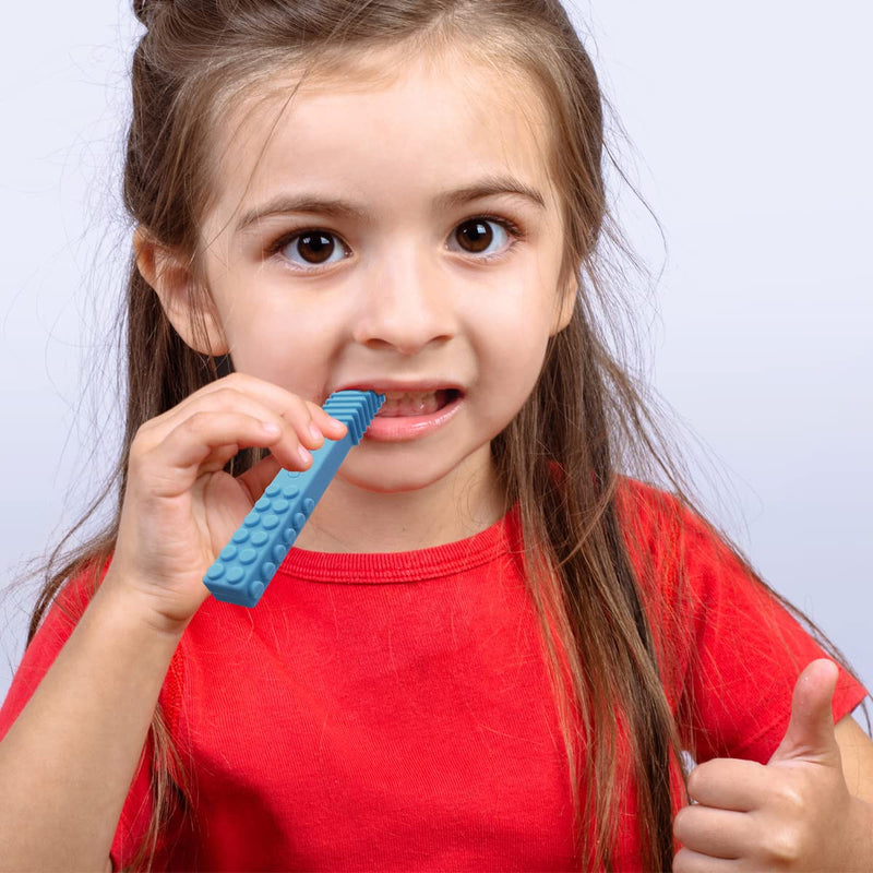 Xtra Tough Sensory Chew Stick Toys (5 Pack) - Designed for ADHD, Autism, SPD, Oral Motor Stimulation, Special Needs - Extra Tough Sensory Oral Motor Chew Tool (Toughest - Aggressive Chewer) Toughest - Aggressive Chewer