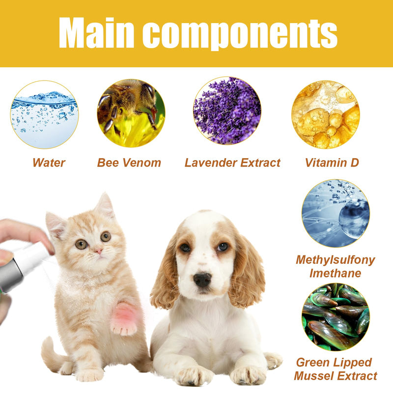 Wound Spray for Dogs, Joint & Bone Therapy Spray, Hot Spot Spray for Dogs,Cats,Horses - BeesActive Australia