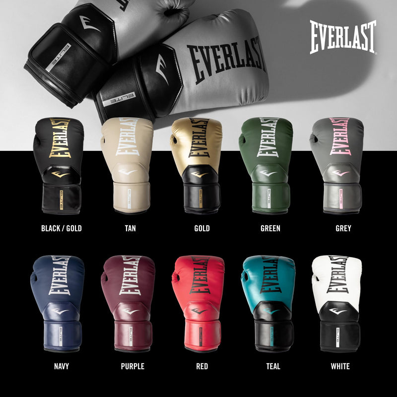 Everlast Elite 2 Womens Boxing Gloves Grey/Pink 8oz