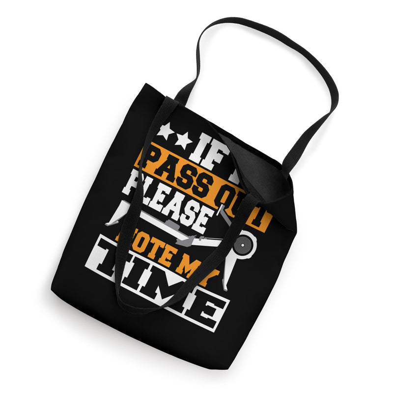 Rowing Machine Rower Row If I Pass Out Please Note My Time Tote Bag 16"