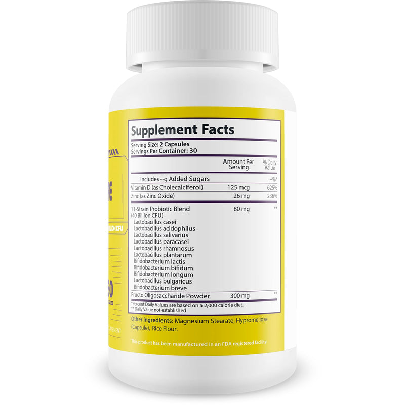 Probiotic Gut Restore Pro Plus - Restore Your Health and Body Balance with Probiotics - Natural Immune Support - Balance Blood Health - Improved Energy - Improved Mood