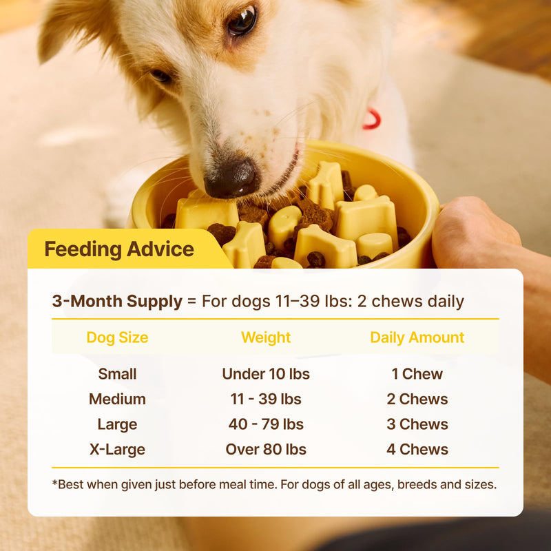 PENPEN Dog Vitamins and Supplements, Chewable Multivitamin for Dogs with Glucosamine, Omega-3, Probiotics – Supports Hip & Joint, Digestion & Immunity – All-in-One for Senior & Puppy (Chicken, 120ct)