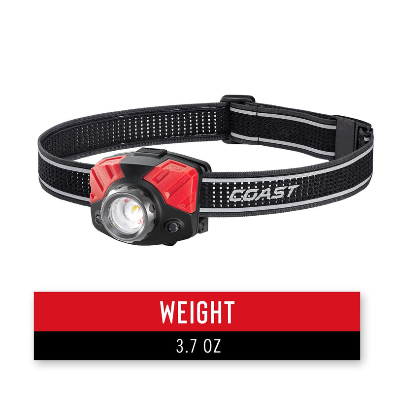 COAST® FL75R Rechargeable 530 Lumen Dual Color TWIST FOCUS™ LED Headlamp, Black - BeesActive Australia
