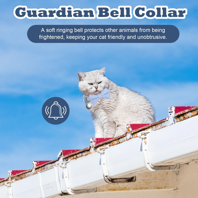 2pcs Cat Collar with Bells, Adjustable Breakaway Kitten Collars with Removable Bowtie, Soft and Comfortable Cat Collars for Cats, Perfect for Daily Wear, Parties, and Special Occasions - BeesActive Australia
