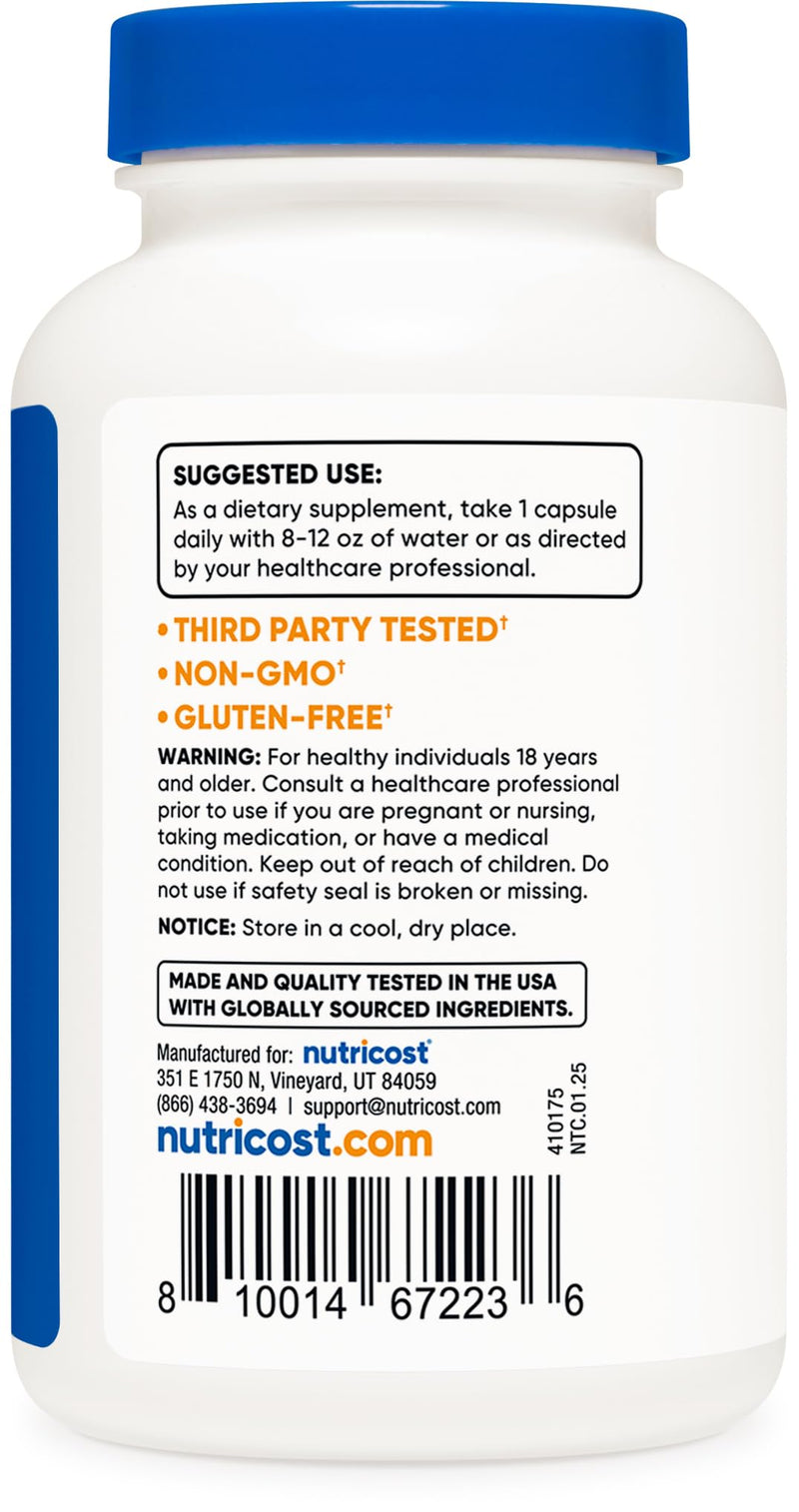 Nutricost P5P Vitamin B6 Supplement 100mg, 240 Capsules, Gluten-Free | Pyridoxal-5-Phosphate, Vegetarian Friendly, GMO-Free 240 Count (Pack of 1)