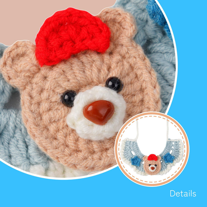 Crochet Collar Set for Eilik - 4 Pcs Unique Styles of Collars, wrap Eilik in Warmth and Comfort Against The chill, Polyester Material Hand-Knitted, Definitely The Most for Eilik! - BeesActive Australia
