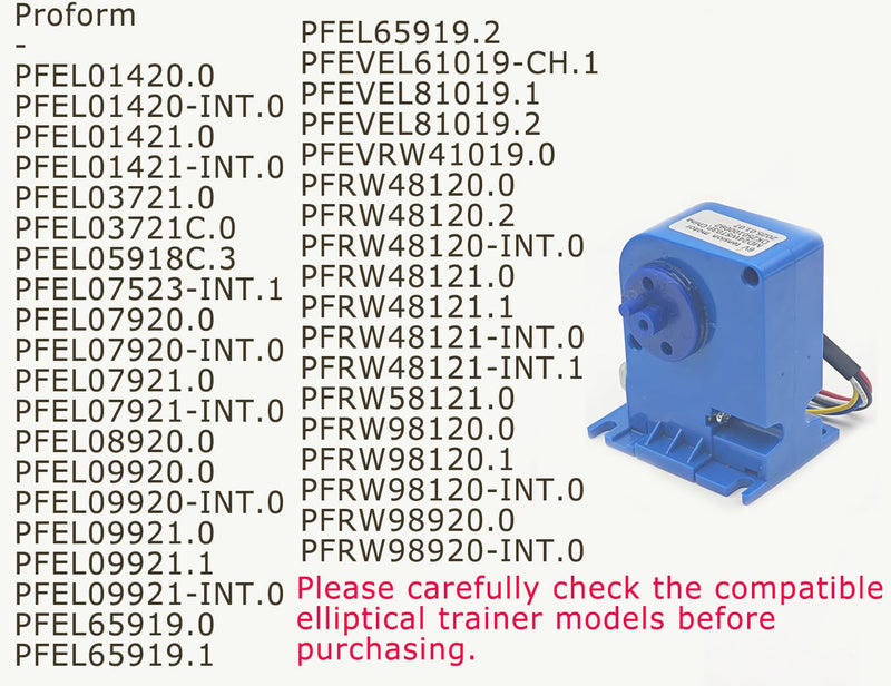 6V Tension Motor Resistance Motor Replace 411461 Fit for Various NordicTrack & ProForm Ellipticals - BeesActive Australia