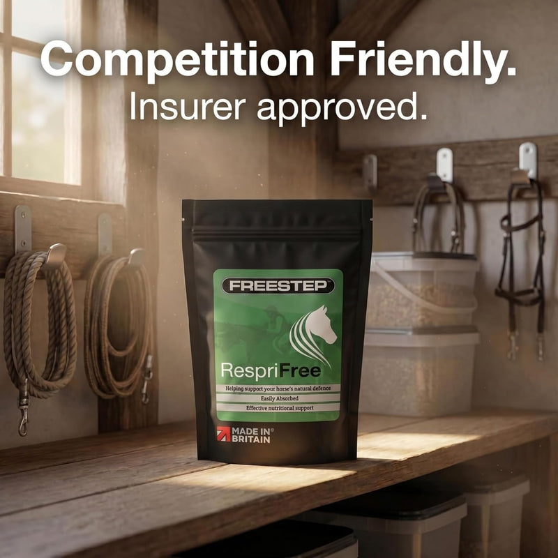 RespriFree | Horse Respiratory Supplement | Rosehip, Magnesium & Ginger for Airway Support, Coughing & Wheezing | Equine Lung Health, Immune Support & Breathing Comfort for Performance 500g | 2 Month Supply