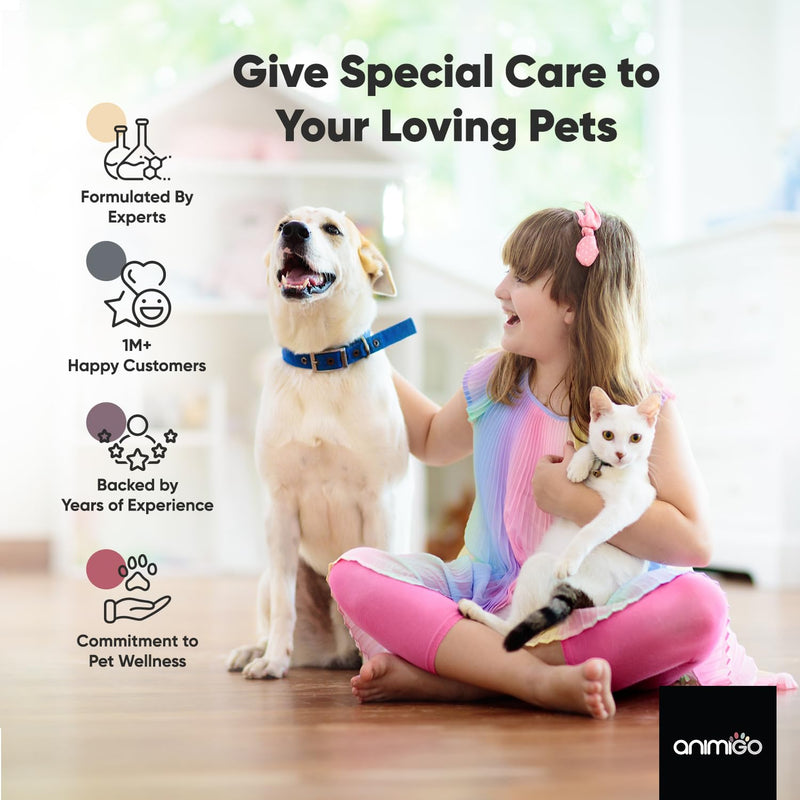 Cat & Dog Itchy Skin Relief Spray With Pure Aloe Vera, Tea Tree & Castor Oil - Natural, Lick Safe Itchy Dog Relief -Anti-itch Cat Spray and Itchy Dog Skin Relief For Allergies & Hot Spots -250ml