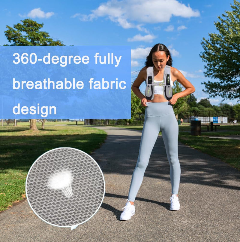 Lightweight Hydration Vest With 1.5L Water Bladder - Breathable Backpack for Running, Cycling, Hiking, Marathon - Men Women (0001 Purple) 0001 Purple