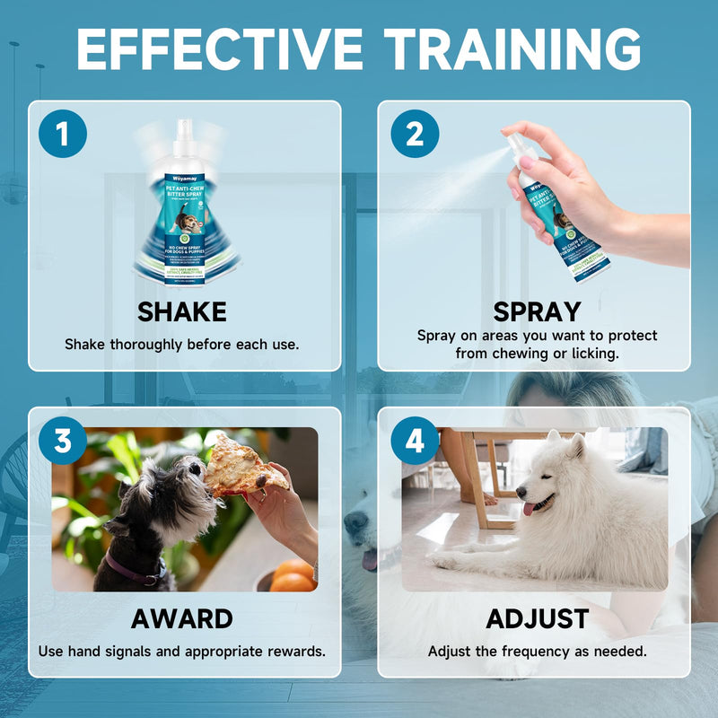Cat Allergy Relief Chews & Dog No Chew Spray Bundle | Anti-Itch Chews for Cats with Seasonal Support & Bitter Apple Spray for Dogs to Stop Chewing and Licking | Multi-Pet Skin Comfort & Behavior Care