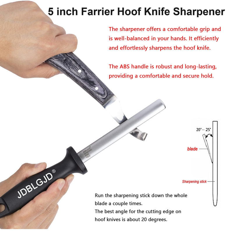 5 inch Hoof Knife Sharpener, Farrier Tools,800 grit diamond abrasives,Coated to Keep Hoof Knives Sharp,Farrier Hoof Knife Sharpener,Farrier Knife,Farrier Hoof Knife,Farrier Knife Sharpener.…… - BeesActive Australia