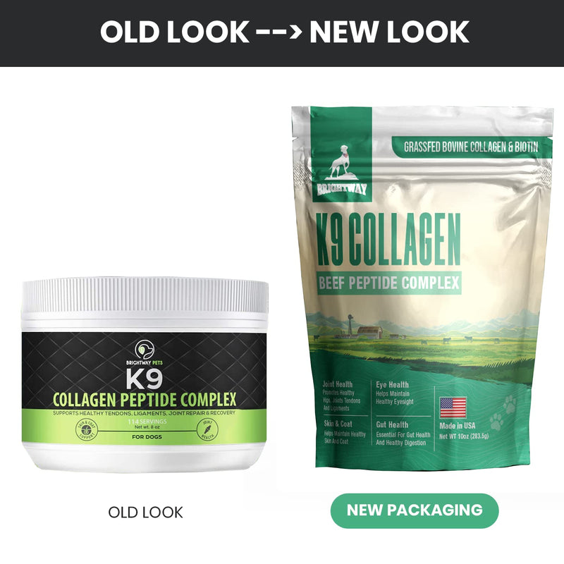 K9 Collagen PEPTIDE Complex W/BIOTIN - Hip & Joint Supplement for Dogs- Supports Healthy Joints, Skin & Coat – Helps in Recovery & Repair– 3+ Months Supply - Over 114 Servings! - PawsPlanet Australia
