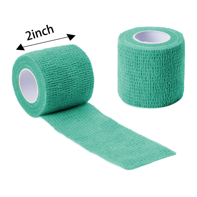 48 PCS Self Adhesive Bandage Wrap 2" X 5 Yards Elastic Cohesive Bandage Wrap Bandage Wrap Rolls Elastic Self-Adherent Tape for Stretch Athletic, Sports, Wrist, Ankle Colorful - BeesActive Australia