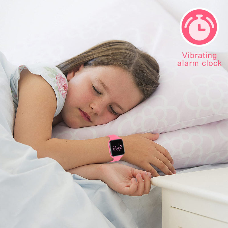 BEN NEVIS Kids Watch, Digital Watch for Boys Girls, Sport Watch with Fitness Tracker, Alarm Clock, Stopwatch, No App and Waterproof, Watch for Kids Ages 5-12 007-WatermelonRedm