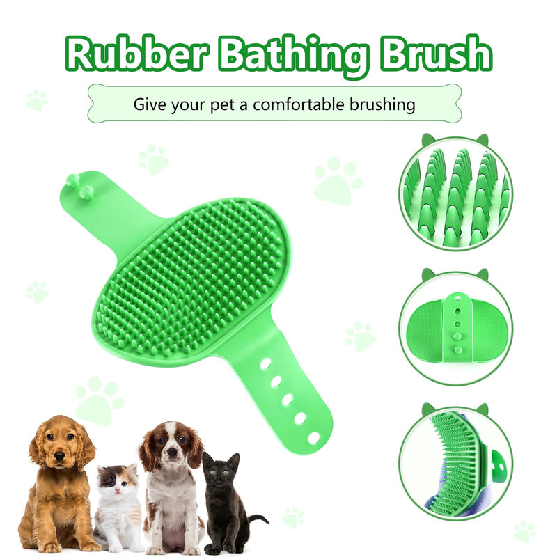 Dog Paw Cleaner Cup, Dog Foot Washer, Muddy Paw Cleaner, Mud Buster Dog Paw Cleaner, Portable Silicone Bristles Cleaning Brush. A Great Gift, Free Bath Brush - Medium, Green - BeesActive Australia