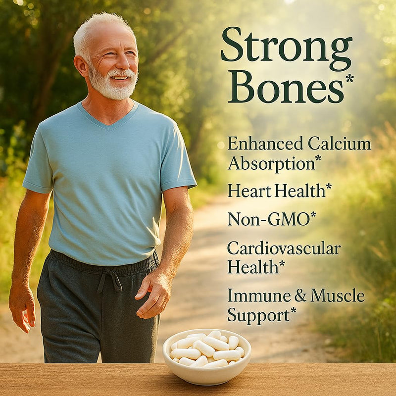 Me First Living Vitamin D3 K2 Supplement for Bone and Heart Health Non-GMO Formula 125 MCG Vitamin D3 & 100 MCG Vitamin K2 MK-7 Easy to Swallow Capsules with Calcium