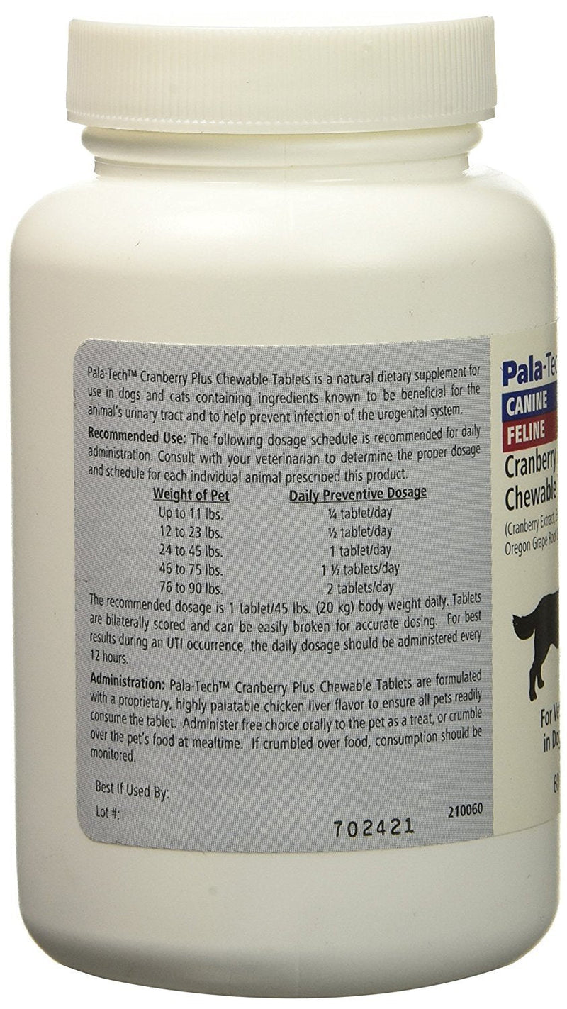 Cranberry Plus 60 Chewable Tablets for Dogs & Cats (Pack of 2)