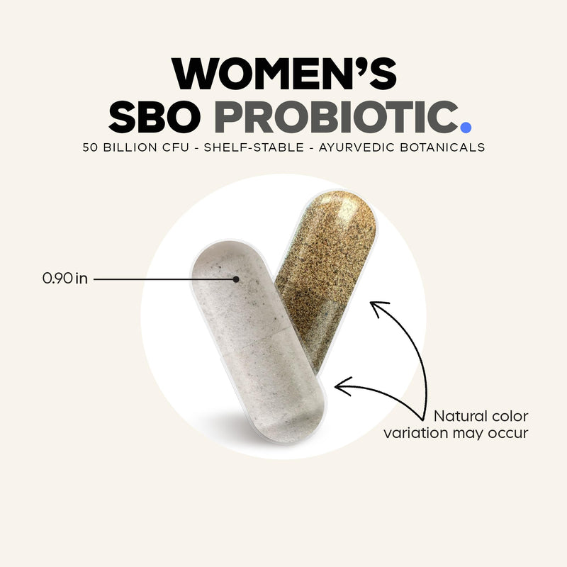Codeage Women’s Probiotics Supplement - 50 Billion CFUs - SBO Probiotics & Prebiotics - Cranberries - Feminine Health - Fermented Botanical Blend, Whole Food Supplement - Vegan, Non-GMO - 60 Capsules 60 Count (Pack of 1)