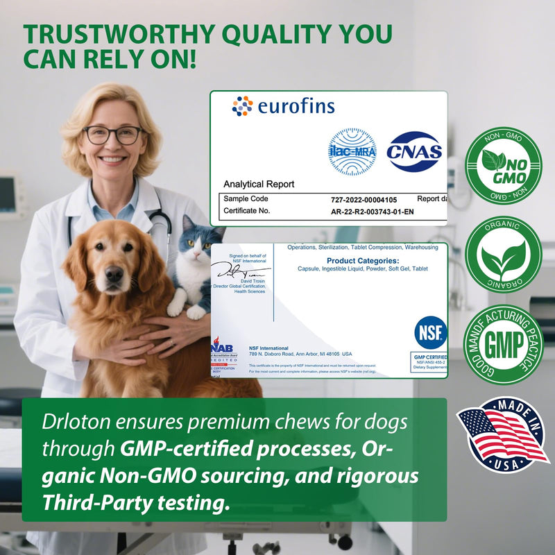 Dog Allergy Relief Chews- Itch Relief for Dogs, Dry Skin & Coat Supplement