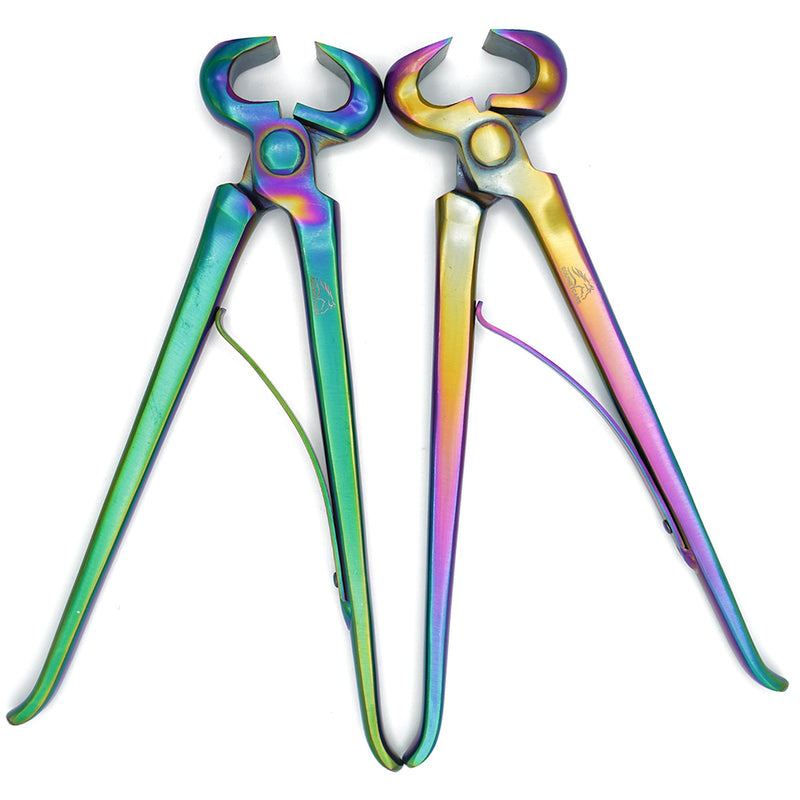 Premium Farrier Hoof Nipper - Chrome Vanadium Steel, Spring-Loaded for Smooth Trimming - Ideal for Horses, Ponies, Goats, and Cows, Available in Vibrant Rainbow Colors, 10 Inches - BeesActive Australia