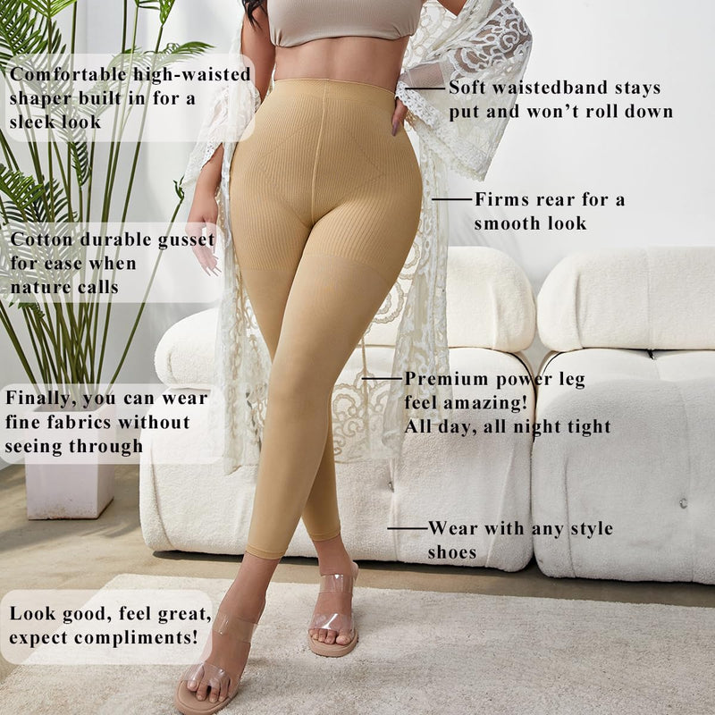 8-15mmHg Medical Compression Pantyhose for Women Graduated Support Hose Leggings Tight for Varicose Veins Large-XL-Large Beige - BeesActive Australia