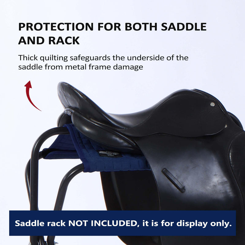 Harrison Howard Saddle Stand Suede Saver Adds Protection to Underside of Saddle Prevents Bar Indentations Secure Saddle Use with Saddle Rack, Saddle Saver Only Navy - BeesActive Australia