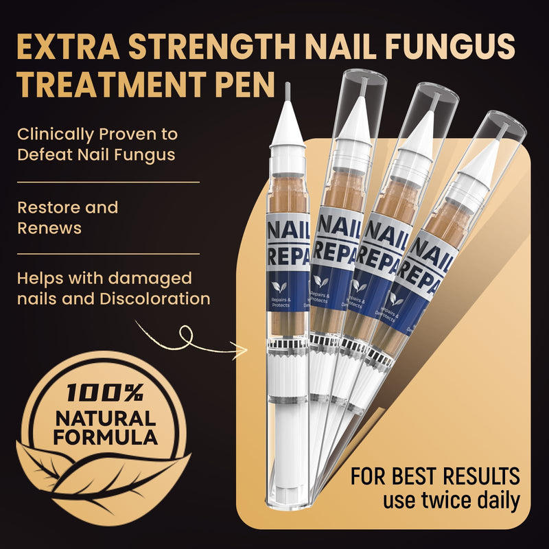 Toenail Fungus Treatment Extra Strength Pen for Toenail & Finger, More Pure Natural Plant Extracts, Toe Nail Fungus Treatments for Damaged Nail Blue