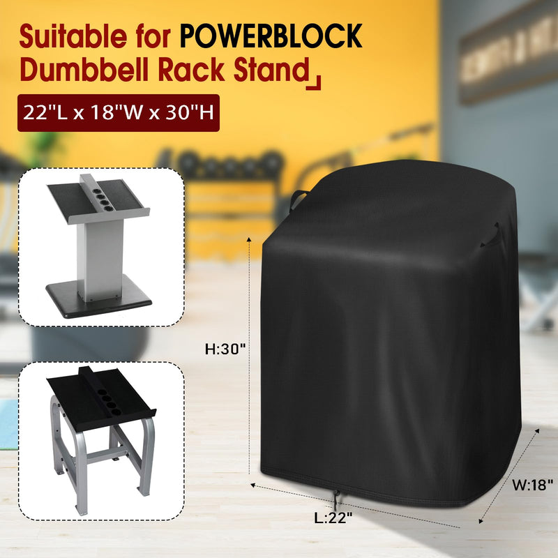 Dumbbell Rack Cover, Dust-Proof Strength Training Dumbbell Racks for Home Gym Cover Waterproof Dumbbell Weight Rack Protective Cover (Cover Only) 420D - 22L x 18W x 30H inch - BeesActive Australia
