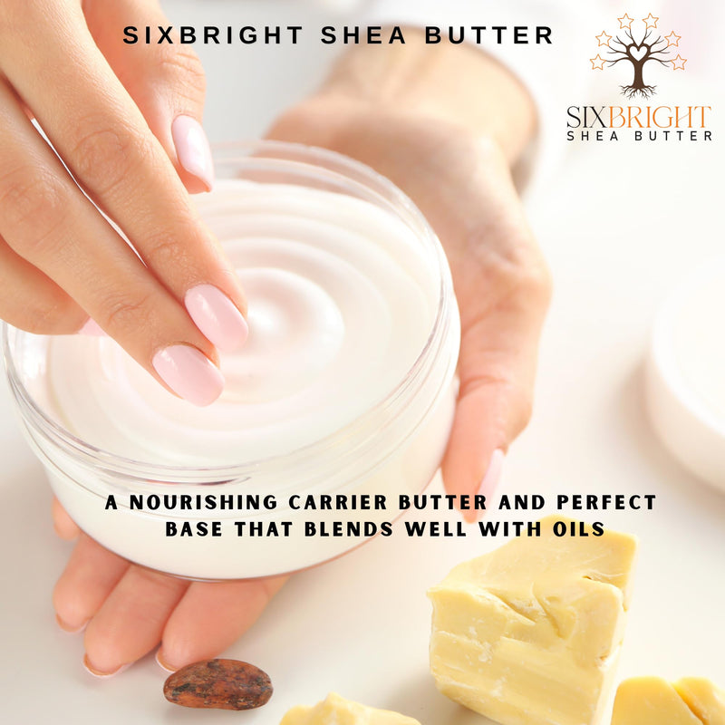 Sixbright Unrefined Cocoa Butter –16 oz | 100% Pure, Food Grade- Natural Moisturizer for Dry Skin, Fades Stretch Marks & Scars ,For Skin, Hair, DIYs. Chocolate Aroma Solid - BeesActive Australia