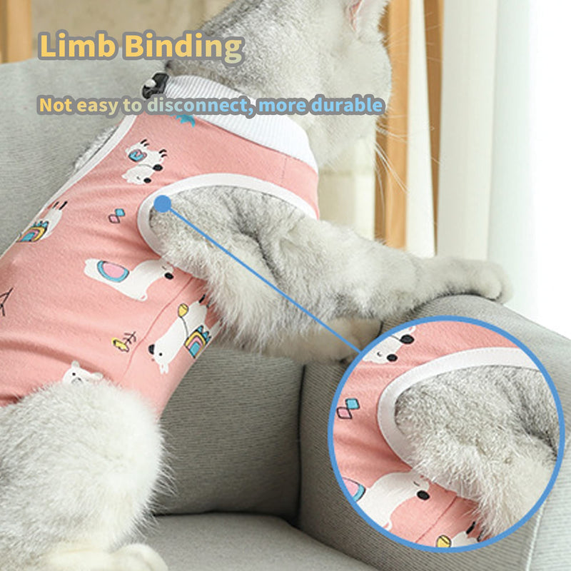 CGLRybO Cat Bodysuit After Surgery Castration Pet Medical Surgical Shirt Surgical Recovery Suits for Cats - BeesActive Australia