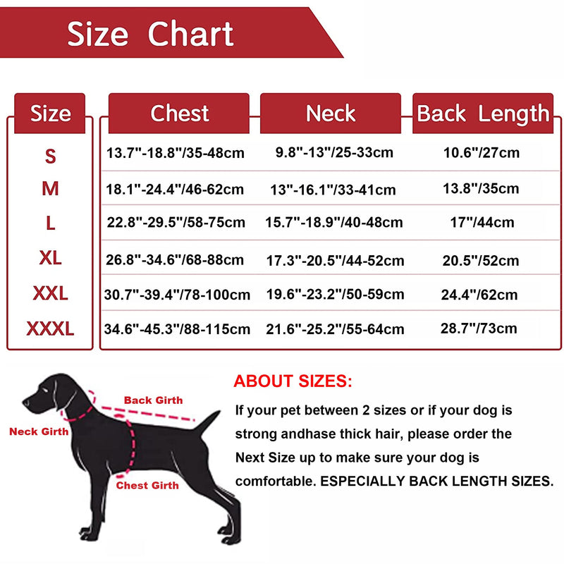 Dogcheer Dog Coat, Christmas Dog Jacket Waterproof Dog Winter Coat for Cold Weather, Reflective Dog Winter Jacket Warm Turtleneck Dog Snow Jacket Fleece Sweater for Small Medium Large Dogs - Red, M M(Chest Girth 18.1"-24.4", Back 13.8") Red-1 - BeesActive Australia