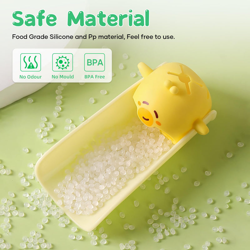 2 Pack Faucet Extender for Toddlers, PANIMOSI Kids Sink Extender for Bathroom, Kitchen, BPA Free, Baby Hand Washing Water Spout Extender Fits Standard and Gooseneck Faucet Yellow+Green